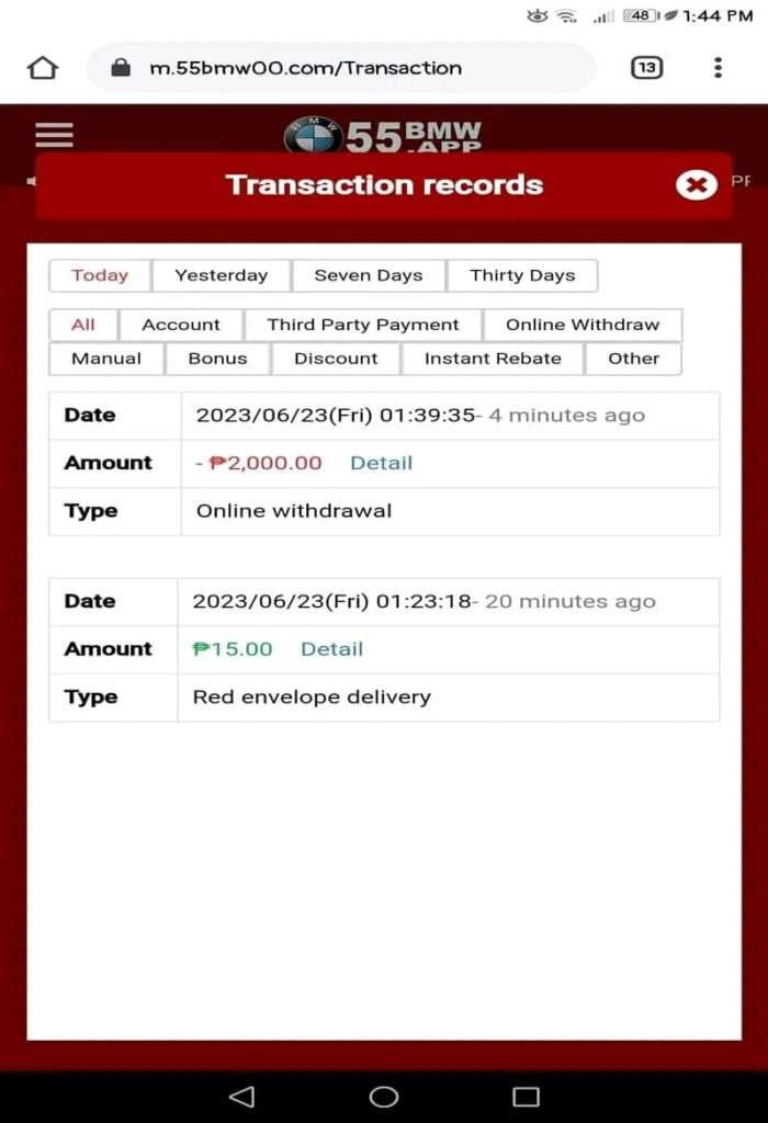 Claim Welcome Bonus 55BMW